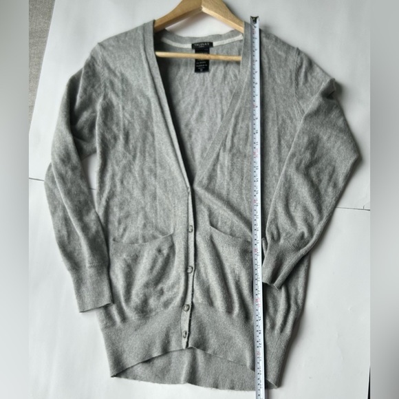 ARITZIA Talula cashmere blend cardigan grey xs oversized sweater - Picture 10 of 10